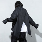 Loose Solid Color Long Sleeve Shirt Top